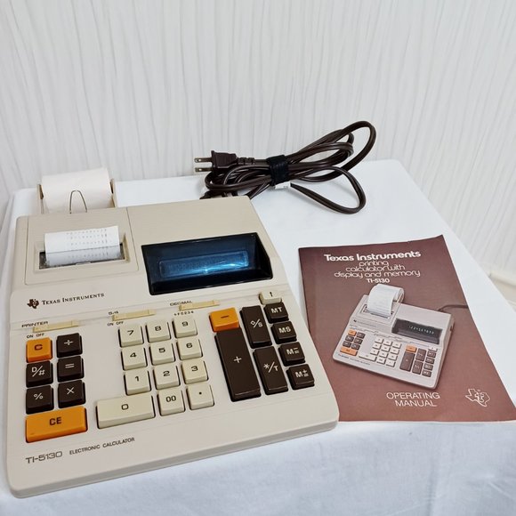 Texas Instruments Printing Calculator with Display and Memory TI-5130 - Picture 2 of 4